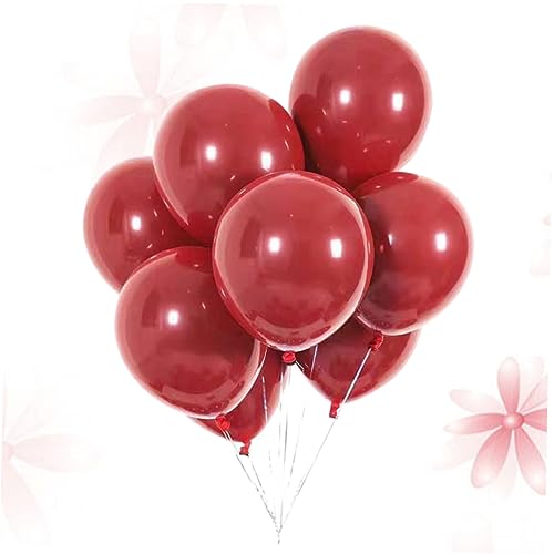 PRETYZOOM Granatrote Latexballons Hochzeitsballons Für Romantische Feierlichkeiten Dekoration Für Hochzeiten Und Partys Ideale Partybedarf Und von PRETYZOOM