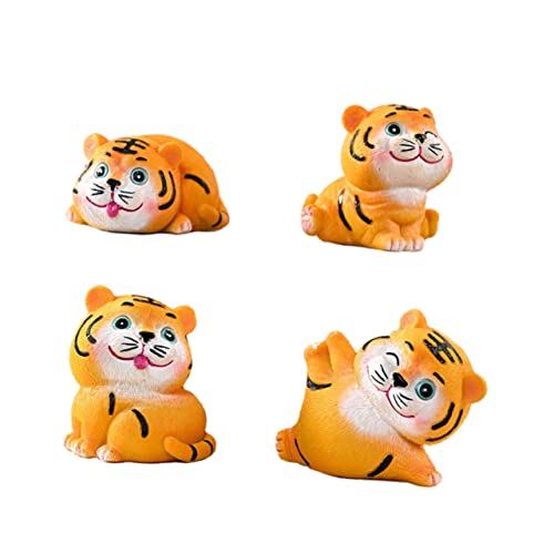 PRETYZOOM Einzigartiges Tierdekor Aus Kunstharz 4-teilig Tiger-modellierung Für Den Schreibtisch Zartes Kunstharz-Ornament Für Den Schreibtisch Und Als PRETYZOOM Einzigartiges Tierdekor Aus Kunstharz 4-teilig Tiger-modellierung Für Den Schreibtisch Zartes Kunstharz-Ornament Für Den Schreibtisch Und Als von PRETYZOOM