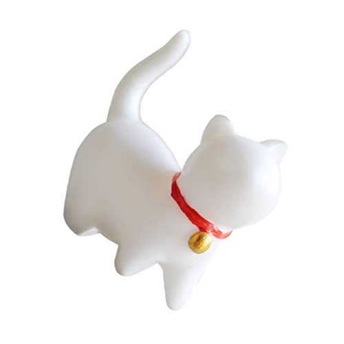 PRETYZOOM Kätzchen-Ornamente Porzellanfiguren Dekoration Mini-katzenfiguren Mini-tierspielzeug Spielzeug Für Kätzchen Tierfiguren Dekorieren Katzenverzierung Tischminiaturen Weißes Porzellan von PRETYZOOM