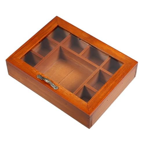 PRETYZOOM Kasten Box Erhalten Schmuck-organizer Aus Holz Antike Schmuckschatulle Aus Holz Aufbewahrung Von Rustikale Herren-schmuckschatulle Kleine Schmucktruhe Kosmetik Acryl Desktop-box von PRETYZOOM