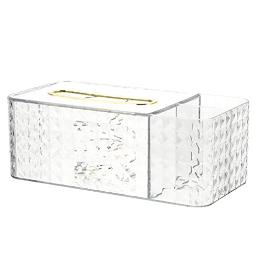 PRETYZOOM Kasten Pappschachtel sichtbarer Gewebehalter Federtaschentuchhalter aufbewahrungsdose Storage Boxes Tisch-Serviettenhalter Transparente Taschentuchhalter für den Tisch das Haustier von PRETYZOOM