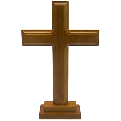 PRETYZOOM Religiöses Kreuz-Ornament Holzkreuz- Als Dekoration Für Den Schreibtisch Christenfreundliches Kompaktes Design von PRETYZOOM