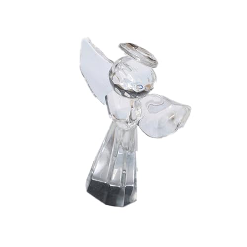 PRETYZOOM Kristall-Engel-Ornament Figur Dekorationen für Engelsstatuen Feenstatue für Büro Kinder Glas Handwerk kreative Desktop-Ornament zartes Glasdekor Desktop-Glasdekor von PRETYZOOM