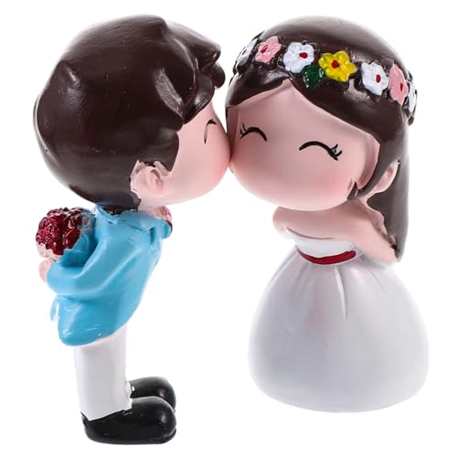 PRETYZOOM Küssen Brautpaar Tortenfigur Aus Resin Romantische Kuchendekoration Für Hochzeiten Für Kreative Tortenverzierungen Perfekt Für Hochzeitstorten Und Romantische Anlässe von PRETYZOOM