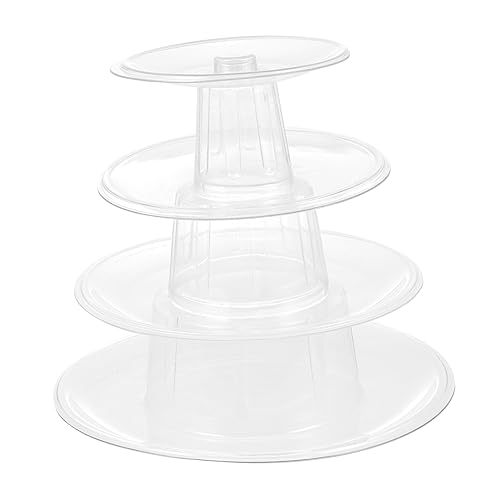 PRETYZOOM Macaron-Ausstellungsständer Macaron-Ständer Dessert-Turm Bausatz Staffelei stehen -Turm Liner easy putz stand kuchen Macaron-Halter -Regal Transparent von PRETYZOOM