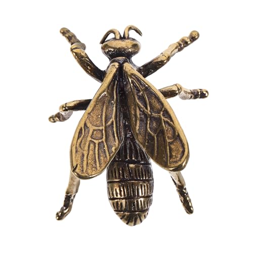 PRETYZOOM Messing Bienen Ornament Einweihungsparty Honig Figur Kleine Biene Schreibtischspielzeug Glücksfigur Miniatur Spielzeug Bienenfigur Heimdekoration Bienenstatue von PRETYZOOM