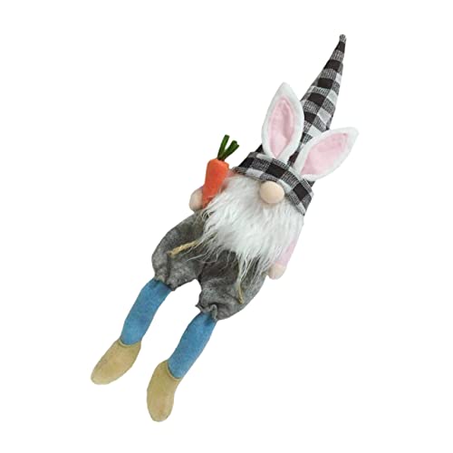 PRETYZOOM Osterdekorationen Zwerge Plüschtiere böse GNOME gut Hasen Kuscheltier hasenpuppe Ostern tischdeko Osterdeko mit Hasenfigur Osterhasenfigur Hasen- Füllwatte Blue von PRETYZOOM