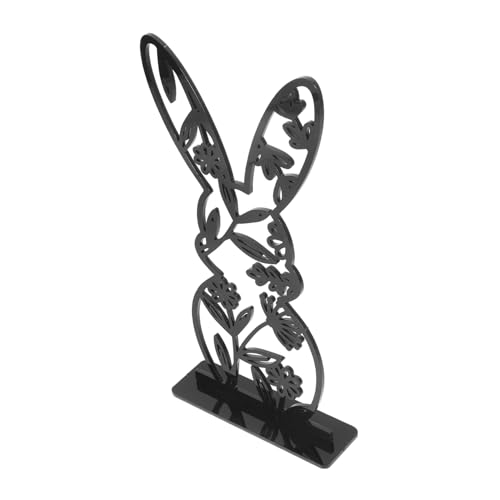 PRETYZOOM Ostern Acryl Hase Zeichen Einzigartige Tisch Ornament für Ostern Ostern Hase Tafelaufsatz von PRETYZOOM