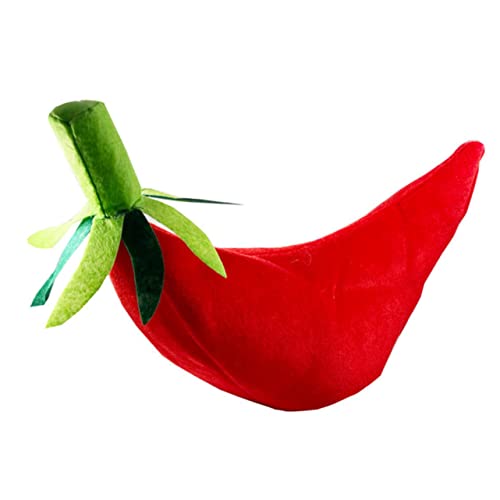 PRETYZOOM Kostümhut Chili Form Für Karneval Party Und Cosplay Lustiger Roter Paprika Hut Für Erwachsene Ideal Für Fasching Und Kreative Verkleidungen von PRETYZOOM