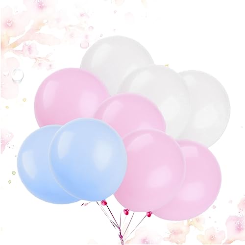 PRETYZOOM Perlen Latexballons Pastellfarben Pink Hellblau Runde Luftballons Für Partydekoration Hochzeiten Und Festlichkeiten Langlebige Ballons Für Feiern von PRETYZOOM