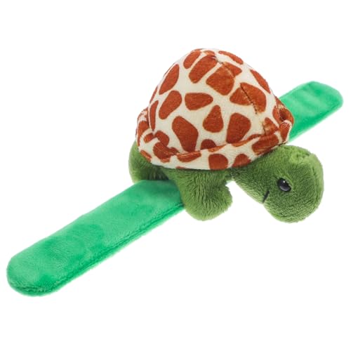 PRETYZOOM Plüschring Mütze Schildkröte Manschette Tiere armbänder für kinderspielzeug plush toy chatot plush toys einhandzwinge Tier-Slap-Band Plüsch-Slap-Armband PP Baumwolle von PRETYZOOM