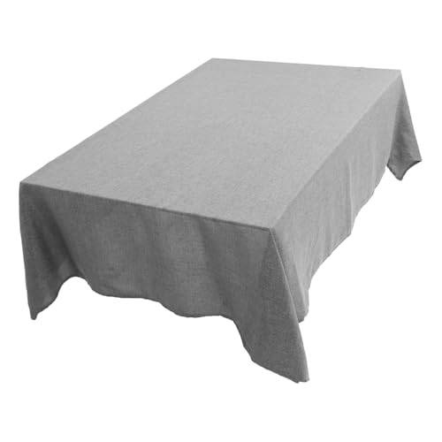 PRETYZOOM Rechteckige Tischdecke Aus Leinen Tischdecken Runde Tischsets Tischdecke Im Freien Paillette Kleiner Tischläufer Runde Tischdecke Abdeckung Bettwäsche Aus Baumwolle Dark Grey von PRETYZOOM