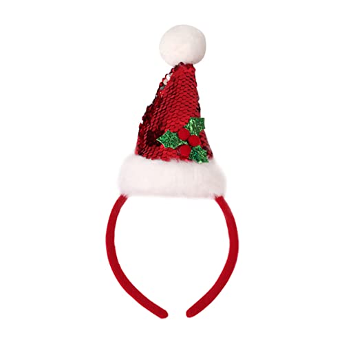 PRETYZOOM Santa Hat Stirnband Frauen Mädchen Mode Stirnband Kopfstückhaarzubehör Für Weihnachten von PRETYZOOM