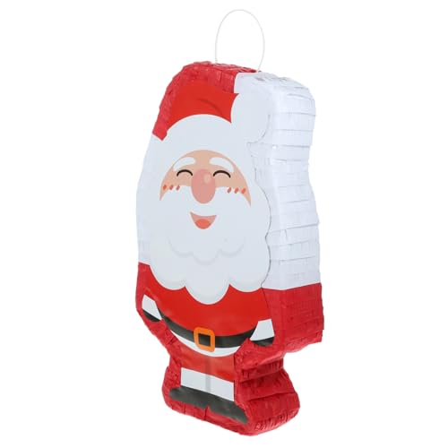 PRETYZOOM Santa Pinata gefälschter Weihnachtsbaum Anhänger rote Dekoration Accessoires Dekoration künstliche Dekoration halloween pinata weihnachtsmotiv Party-Piñata Piñata schmücken Papier von PRETYZOOM