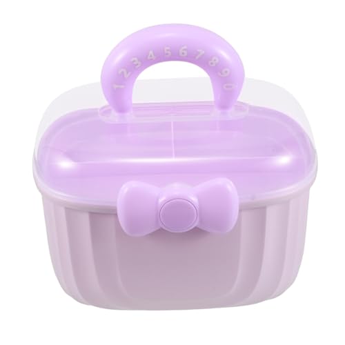 PRETYZOOM Schleife Schmuckschatulle Organizer-koffer Für Kunsthandwerk Organizer Für Haaraccessoires Organisator Für Haarschmuck Stirnband-organizer Babybogen-organizer Plastik Violett von PRETYZOOM