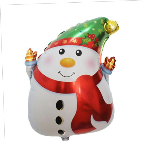 PRETYZOOM Schneemann Folienballon Hübscher Weihnachts Mylar Ballon Zur Festlichen Partydekoration Für Frohe Weihnachten Ideal Für Kindergeburtstage Und Winterfeiern von PRETYZOOM