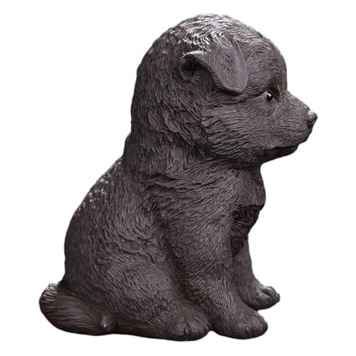 PRETYZOOM Tee-Haustier-Ornament Puppe Welpenstatue Teehaustier Hundedenkmal Frosch Animal Figures dekofiguren Teezeremonie-Ornamente Ornaments Teetischdekoration Teestube liefern Ton von PRETYZOOM