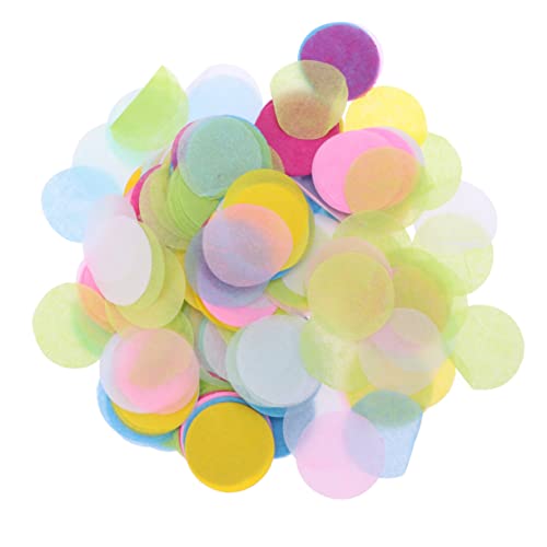 PRETYZOOM Tischkonfetti Konfetti Für Die Hochzeit Kreise Aus Seidenpapier Buntes Konfetti Hochzeitsballons Konfetti Streuen Konfetti Aus Seidenpapier Hochzeitskonfetti Colorful von PRETYZOOM