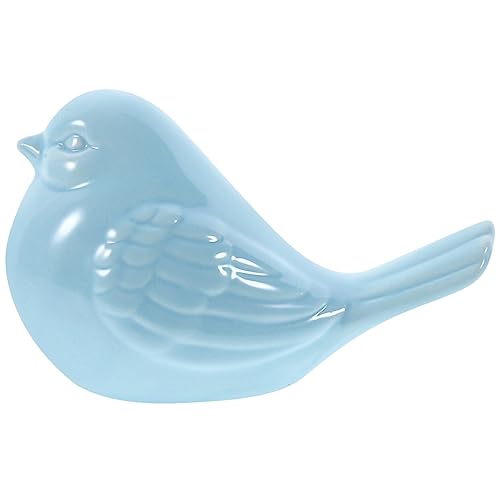 PRETYZOOM Vogel-Elster-Ornamente bürodeko büro Dekoration Room Decor for Mini-Vogelfigur feenflügel Erwachsene Frauen Elster-Ornament aus Keramik Vogel Desktop-Verzierung Blue von PRETYZOOM