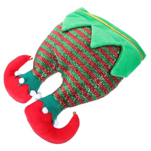 PRETYZOOM Weihnachtsbeinmütze verrückte weihnachtsmützen Damen Weihnachtsmann Kostüm weihnachtsbekleidung weihnachtsklamotten Weihnachtsbedarf Weihnachtsmannmütze zu Weihnachten PP Baumwolle von PRETYZOOM