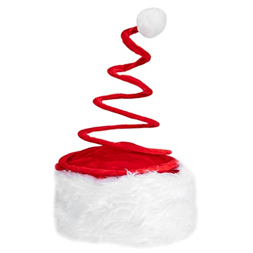 PRETYZOOM Christmas Hat Weihnachtsfrühlingshut Leichter Weihnachts-partyhut Weihnachtsmann-mütze Weihnachtskopfschmuck Weihnachtshutverzierung Plüsch-weihnachtsmütze Lange Weihnachtsmützen Vlies von PRETYZOOM