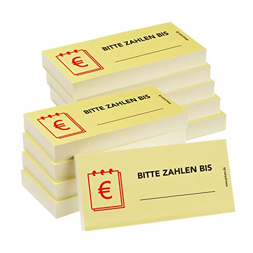 PRICARO Haftnotizen "Zahlen bis", 100 Blatt, 10 Stück von PRICARO