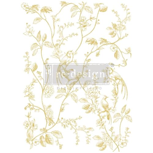 Prima Marketing Re-Design Gold Foil Kacha Decor Transfers-A Bird Song von PRIMA MARKETING INC