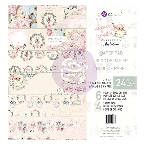 Unbekannt PRM Paper Pad 12"x12" - Sugar Cookie von PRIMA MARKETING INC