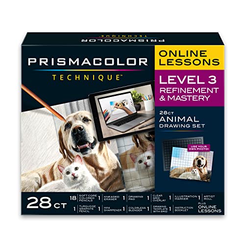 PRISMACOLOR TECHNIQUE MIXED 28PC SET LEVEL 3 ANIMALS von PRISMACOLOR