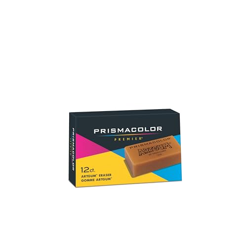 Prismacolor 73030 Design ArtGum Radiergummis, Beige, 12 Stück, mehrfarbig von PRISMACOLOR