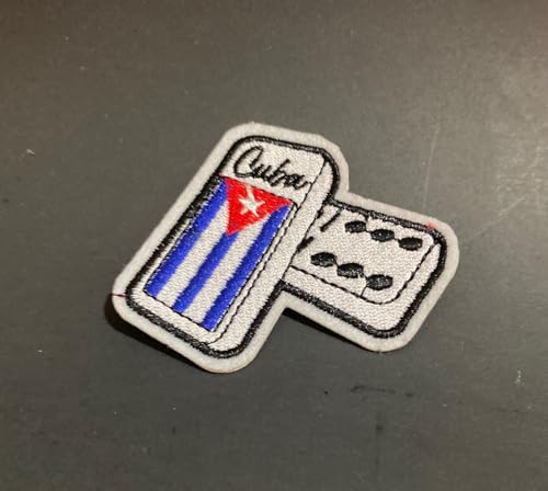 Cuban Flag Domino Double Ninie Patch - Iron on or Sew On Patch for Clothing and Accessories von PRK 14