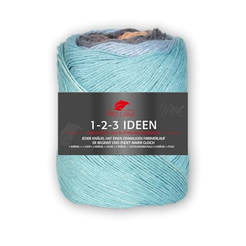 PRO LANA 1-2-3 Ideen - Farbe: Hellblau/Gelb (21) - 100 g/ca. 315 m Wolle von PRO LANA