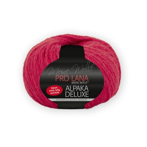 PRO LANA Alpaka Deluxe - Farbe: Kirsche (31) - 50 g/ca. 150 m Wolle von PRO LANA