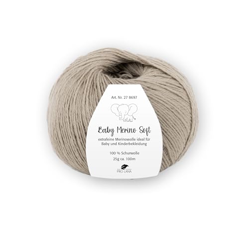 PRO LANA Baby Merino Soft - Farbe: Beige (06) - 25 g/ca. 100 m Wolle von PRO LANA