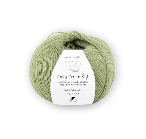 PRO LANA Baby Merino Soft - Farbe: Khaki (67) - 25 g/ca. 100 m Wolle von PRO LANA