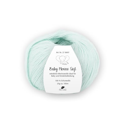 PRO LANA Baby Merino Soft - Farbe: Mint (63) - 25 g/ca. 100 m Wolle von PRO LANA