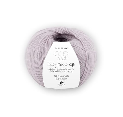 PRO LANA Baby Merino Soft - Farbe: Nebel (91) - 25 g/ca. 100 m Wolle von PRO LANA