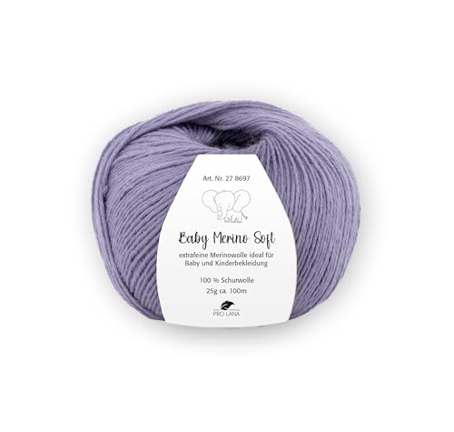 PRO LANA Baby Merino Soft - Farbe: Pflaume (44) - 25 g/ca. 100 m Wolle von PRO LANA