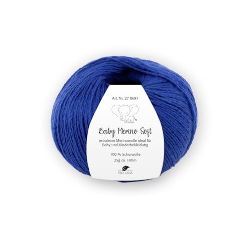 PRO LANA Baby Merino Soft - Farbe: Royalblau (51) - 25 g/ca. 100 m Wolle von PRO LANA