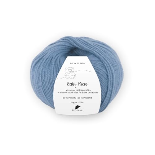 PRO LANA Baby Micro - Farbe: Denim (55) - 50 g/ca. 155 m Wolle von PRO LANA