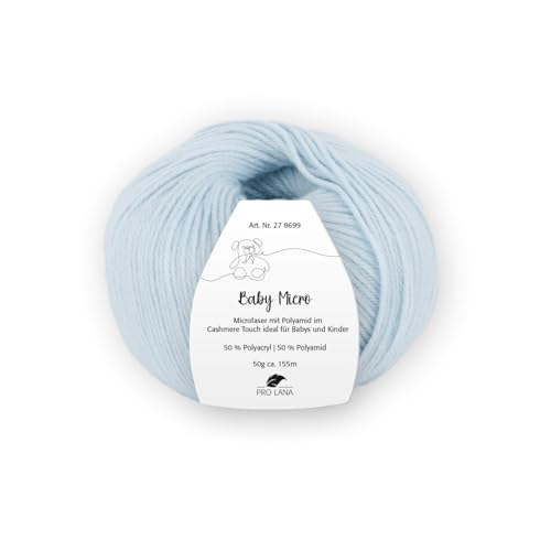 PRO LANA Baby Micro - Farbe: Hellblau (56) - 50 g/ca. 155 m Wolle von PRO LANA