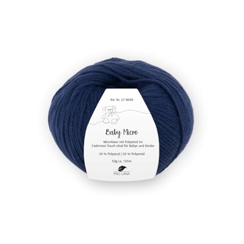 PRO LANA Baby Micro - Farbe: Marine (50) - 50 g/ca. 155 m Wolle von PRO LANA