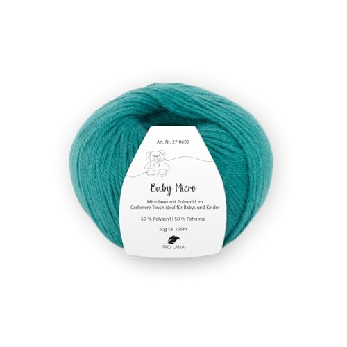 PRO LANA Baby Micro - Farbe: Petrol (68) - 50 g/ca. 155 m Wolle von PRO LANA