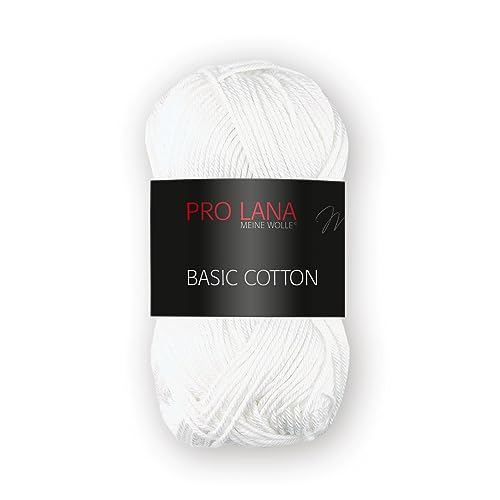 PRO LANA Basic Cotton - Farbe: 01-50 g/ca. 125 m Wolle von PRO LANA