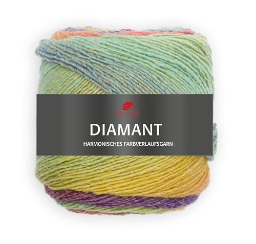 PRO LANA Diamant 150g 94 - türkis/lila/orange von PRO LANA