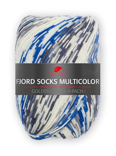 Pro Lana FJORD SOCKS MULTICOLOR 100 g 4-fach Sockenwolle mit einem einzigartigen Fjordmuster 425 m, Farbe:483 von PRO LANA