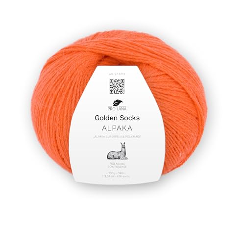 PRO LANA Golden Socks Alpaka 100g 27 - Koralle von PRO LANA