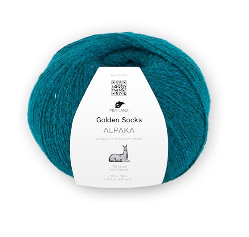 PRO LANA Golden Socks Alpaka 100g 69 - Petrol meliert von PRO LANA