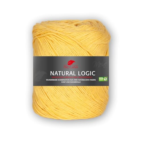 PRO LANA Natural Logic - Farbe: Gelb (21) - 100 g/ca. 225 m Wolle von PRO LANA