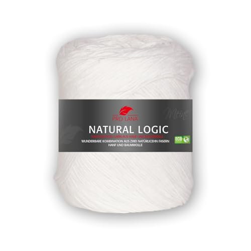 PRO LANA Natural Logic - Farbe: Weiss (01) - 100 g/ca. 225 m Wolle von PRO LANA